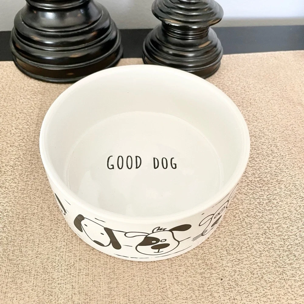 NWT GOOD DOG Ceramic Pet Bowl